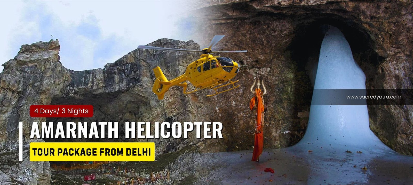 Amarnath Helicopter Tour Package from Delhi