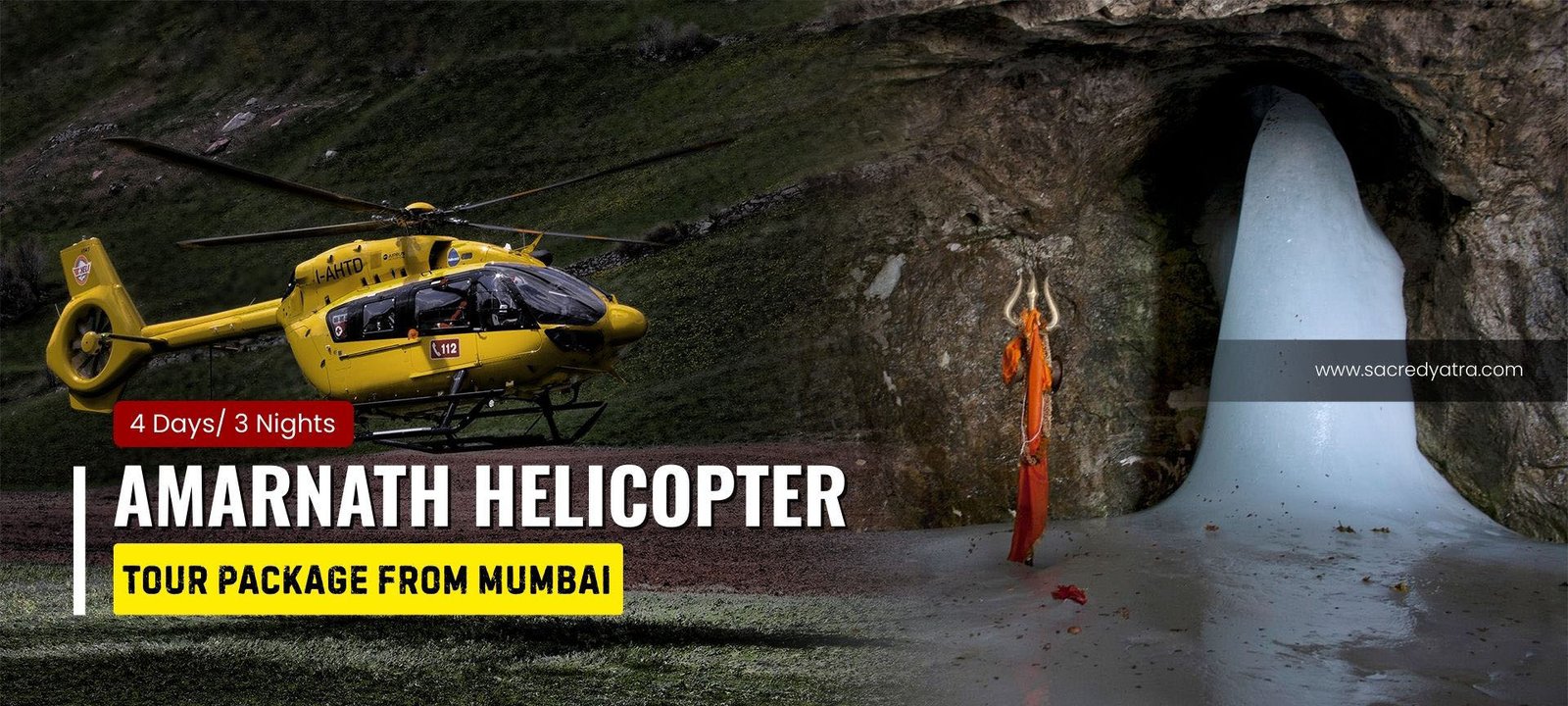Amarnath Helicopter Tour Package from Mumbai
