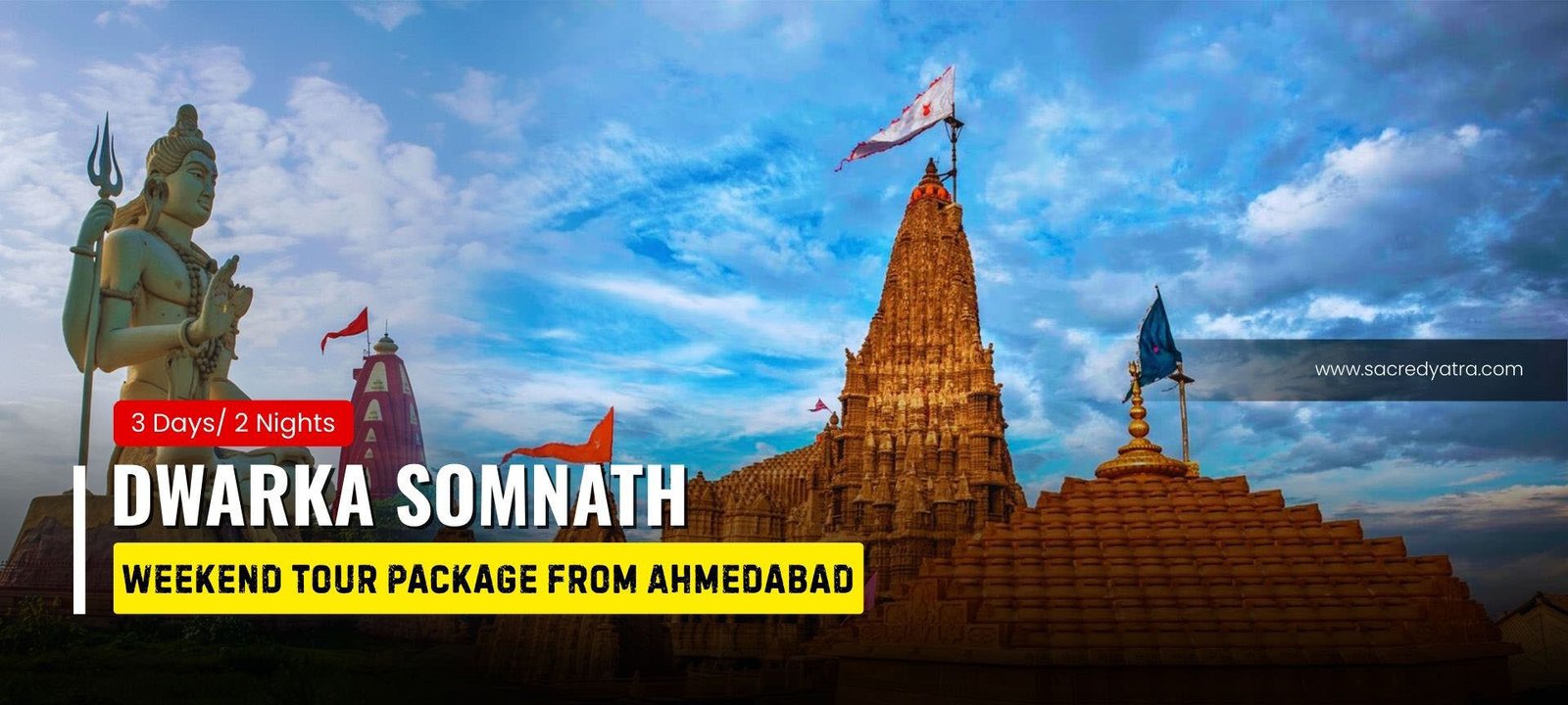 Weekend Dwarka Somnath Tour Package from Ahmedabad