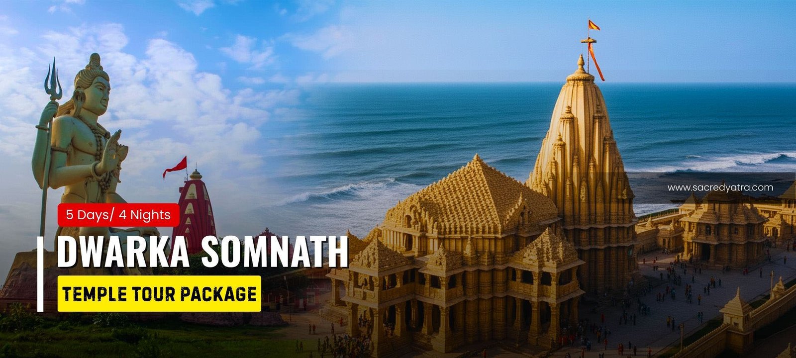 4 Nights Dwarka Somnath Temple Tour Package
