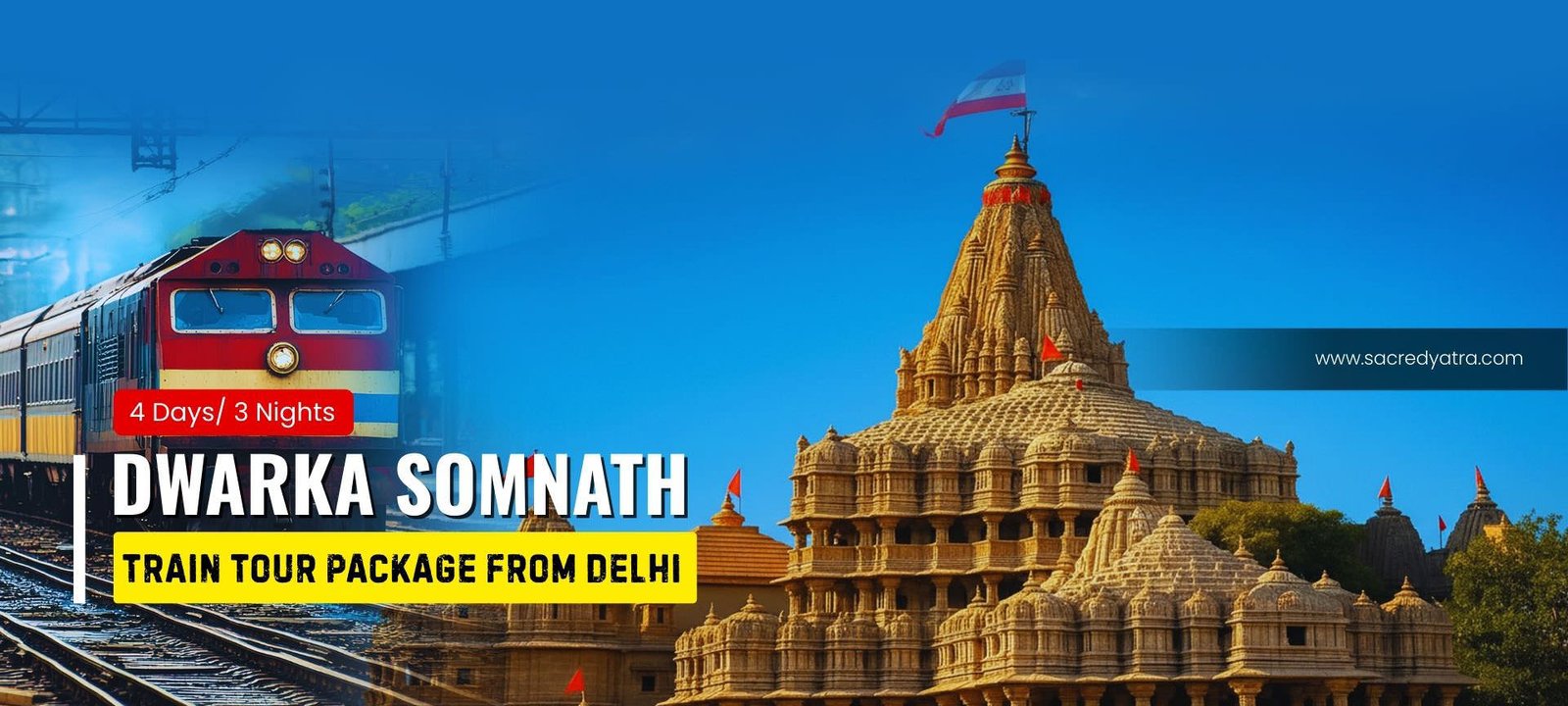 Dwarka Somnath Train Tour Package from Delhi