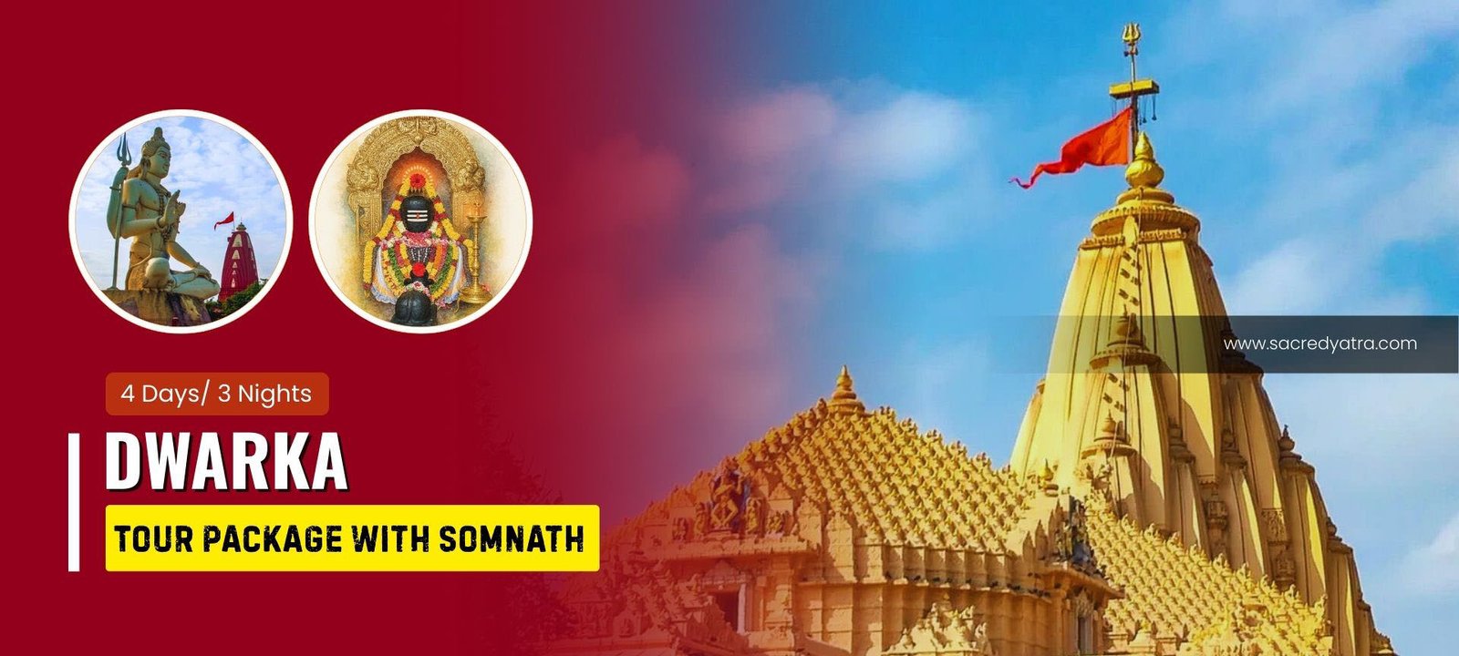 3 Nights Dwarka Tour Package with Somnath