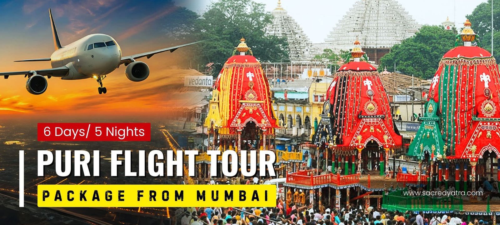 5 Nights Puri Flight Tour Package from Mumbai