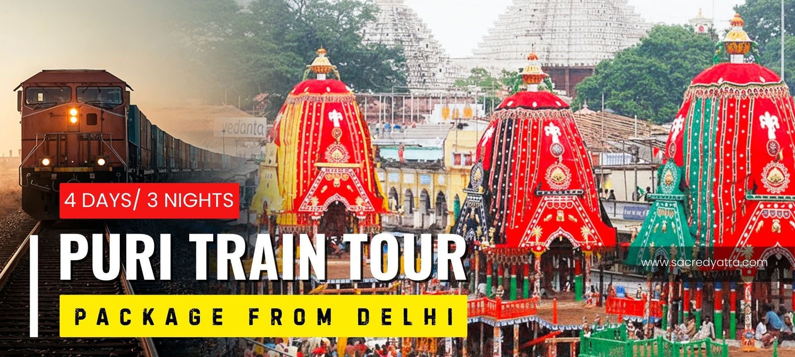 3 Nights Puri Train Tour Package from Delhi