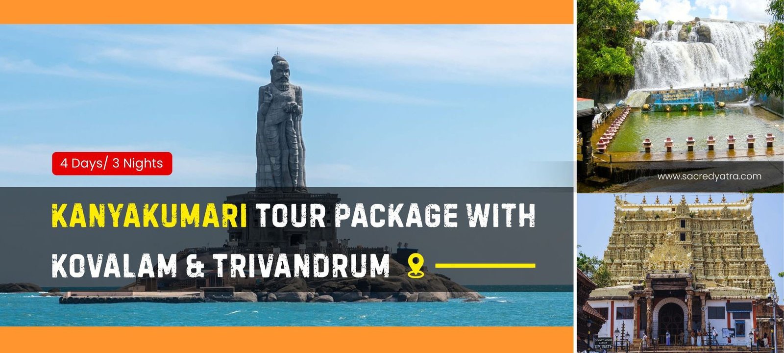 Kanyakumari Tour Package with Kovalam & Trivandrum
