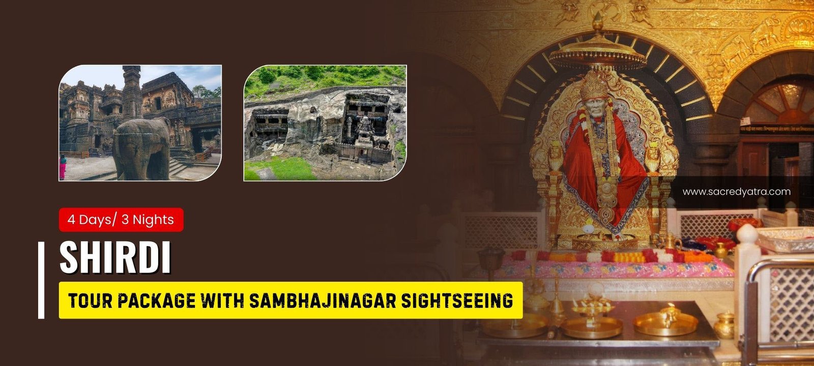 4 Days Shirdi Package with Sambhajinagar Sightseeing