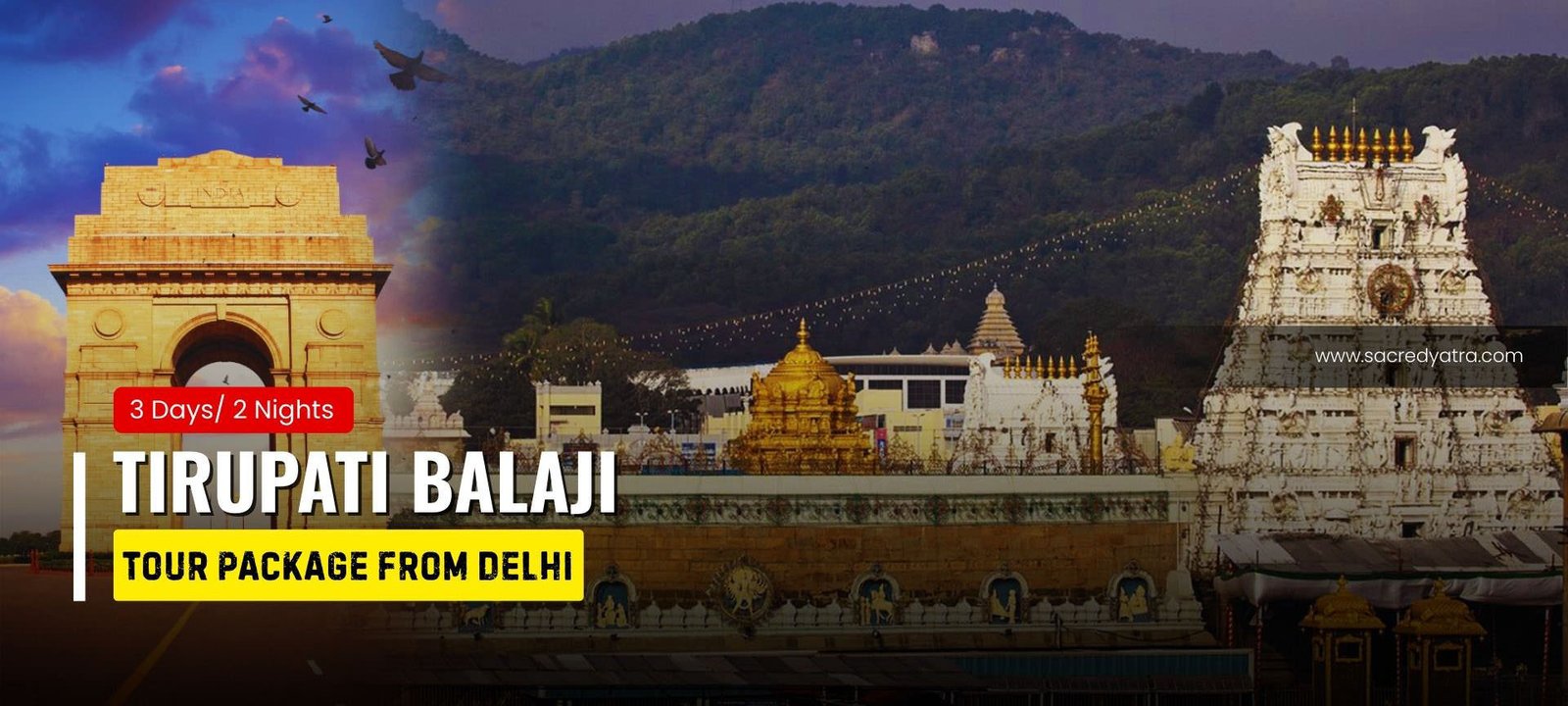 Tirupati Balaji Tour Package from Delhi