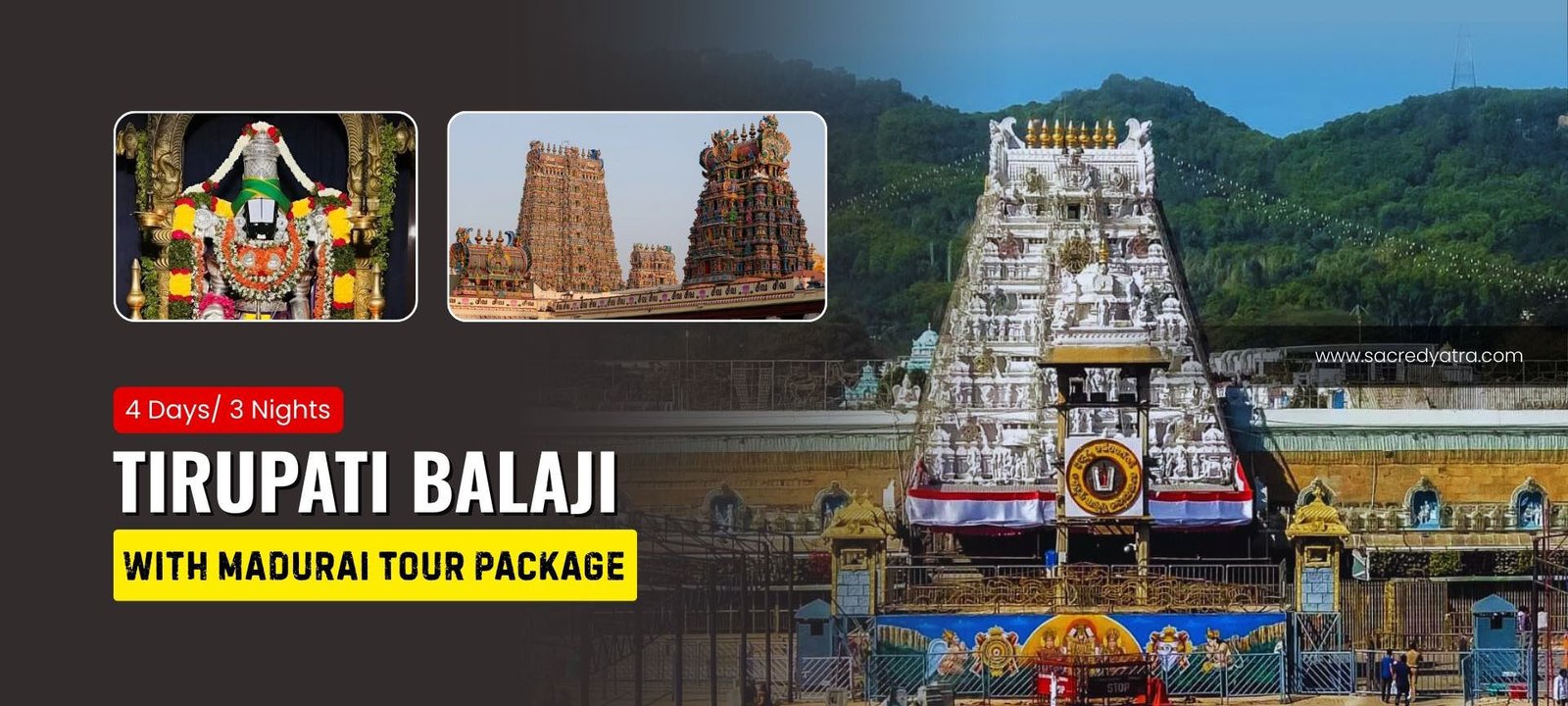 Tirupati Balaji with Madurai Tour Package