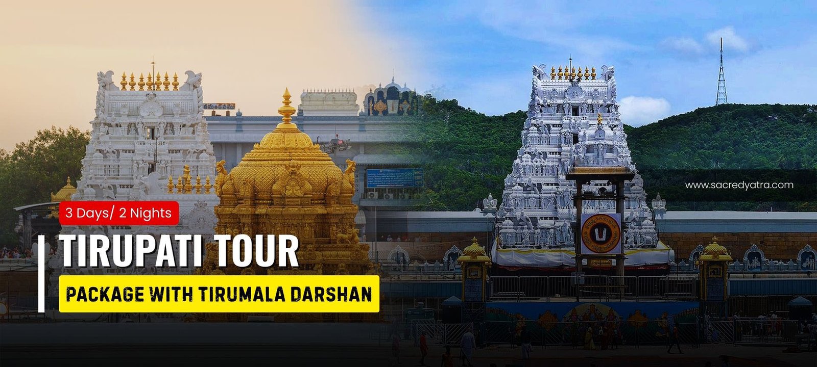 3 Days Tirupati Tour Package with Tirumala Darshan