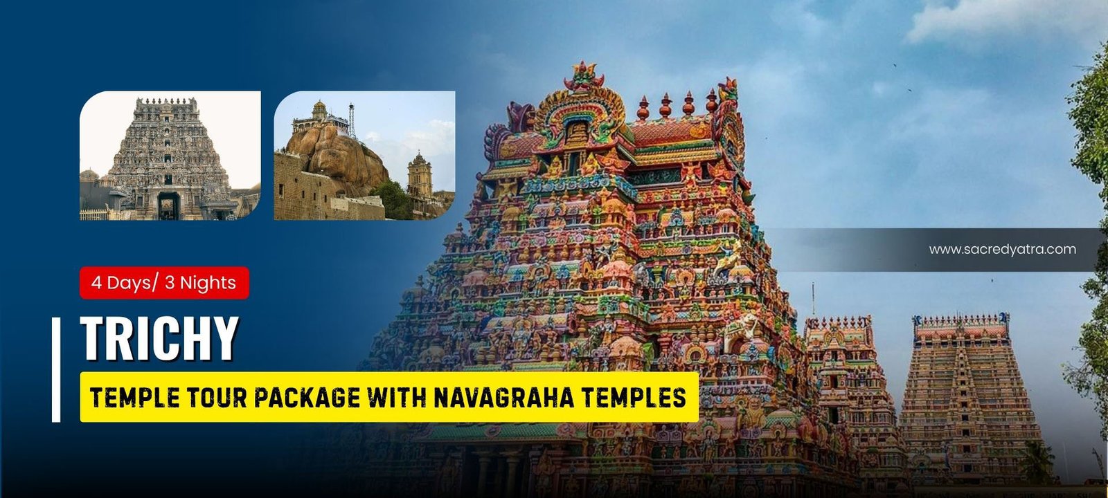 Trichy (Tiruchirappalli) Temple Tour Package with Navagraha Temples
