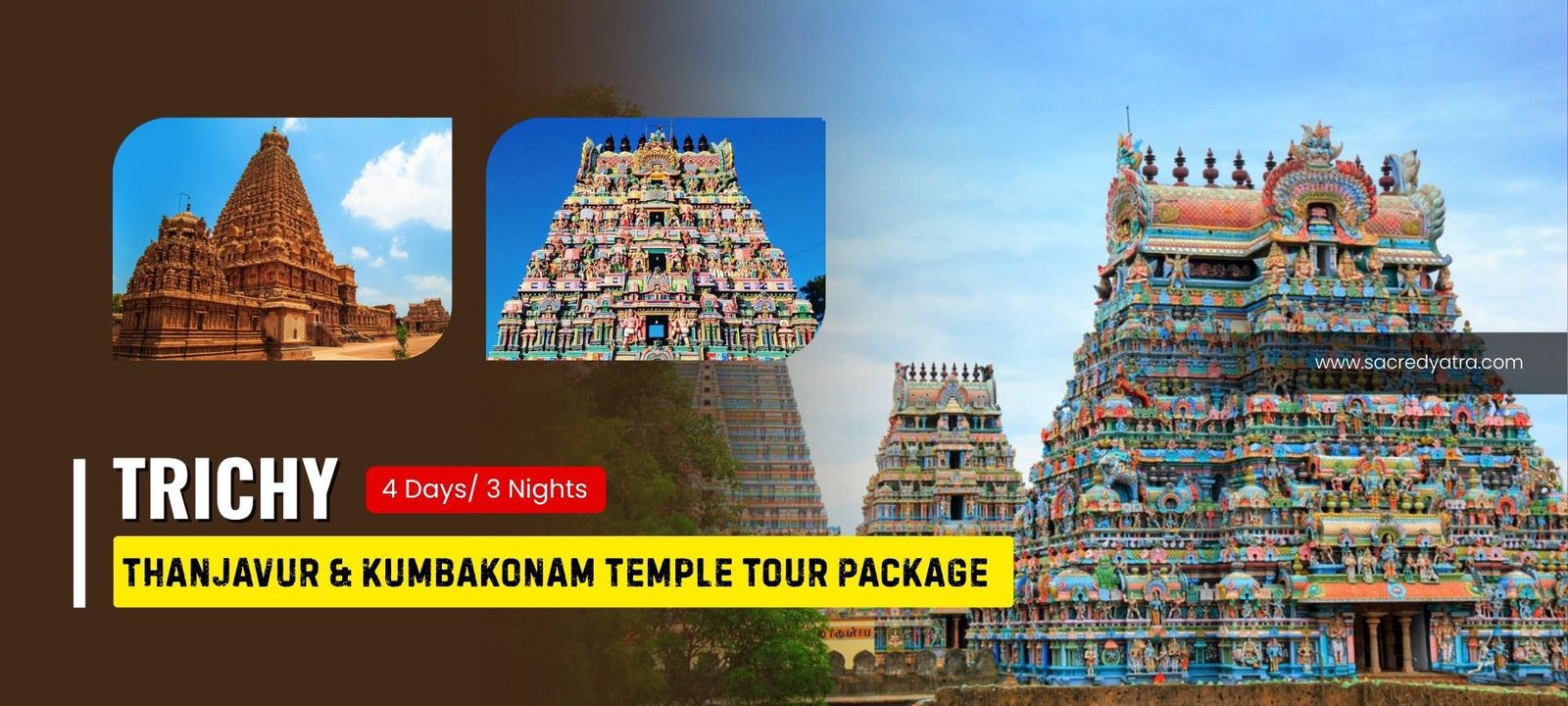 Trichy (Tiruchirappalli) Thanjavur & Kumbakonam Temple Tour Package