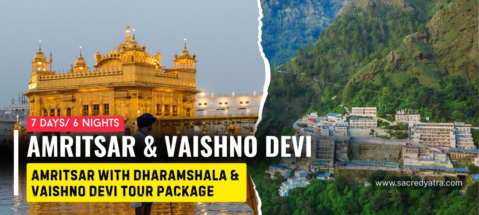 6 Nights Amritsar Tour Package with Dharamshala & Vaishno Devi