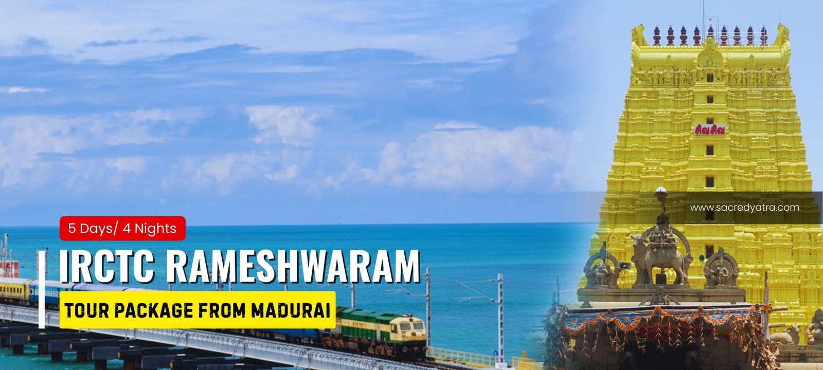 IRCTC Rameshwaram Tour Package with Kanyakumari, Trivandrum & Madurai
