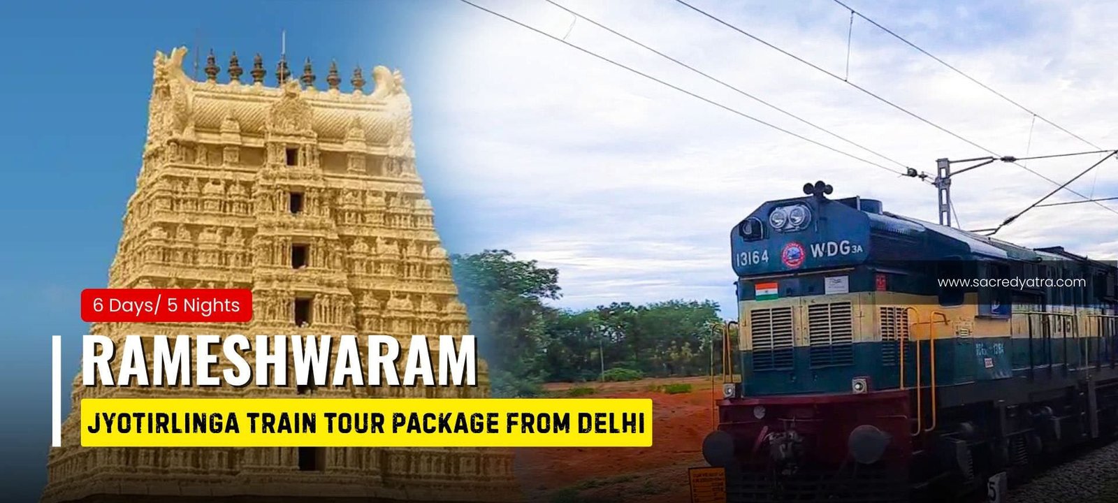 Rameshwaram Train Tour Package from Delhi