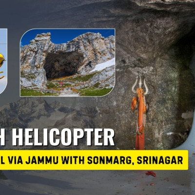 Amarnath Helicopter Package Ex Baltal Via Jammu with Sonmarg, Srinagar